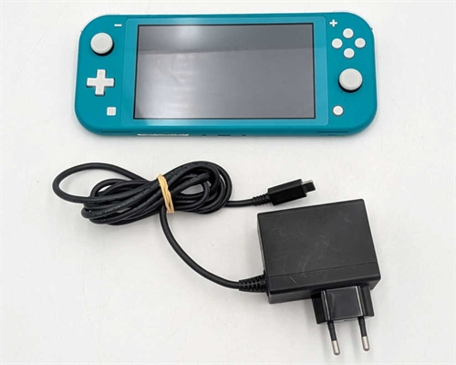 Nintendo Switch Lite Konsol - Turquoise - SNR XJE10031579314 (B Grade) (Genbrug)